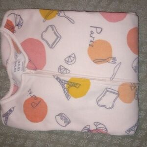 Carter's Paris Print Footed Fleece Pajamas